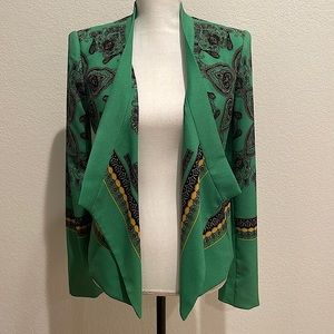 BCBG Green Patterend Blazer